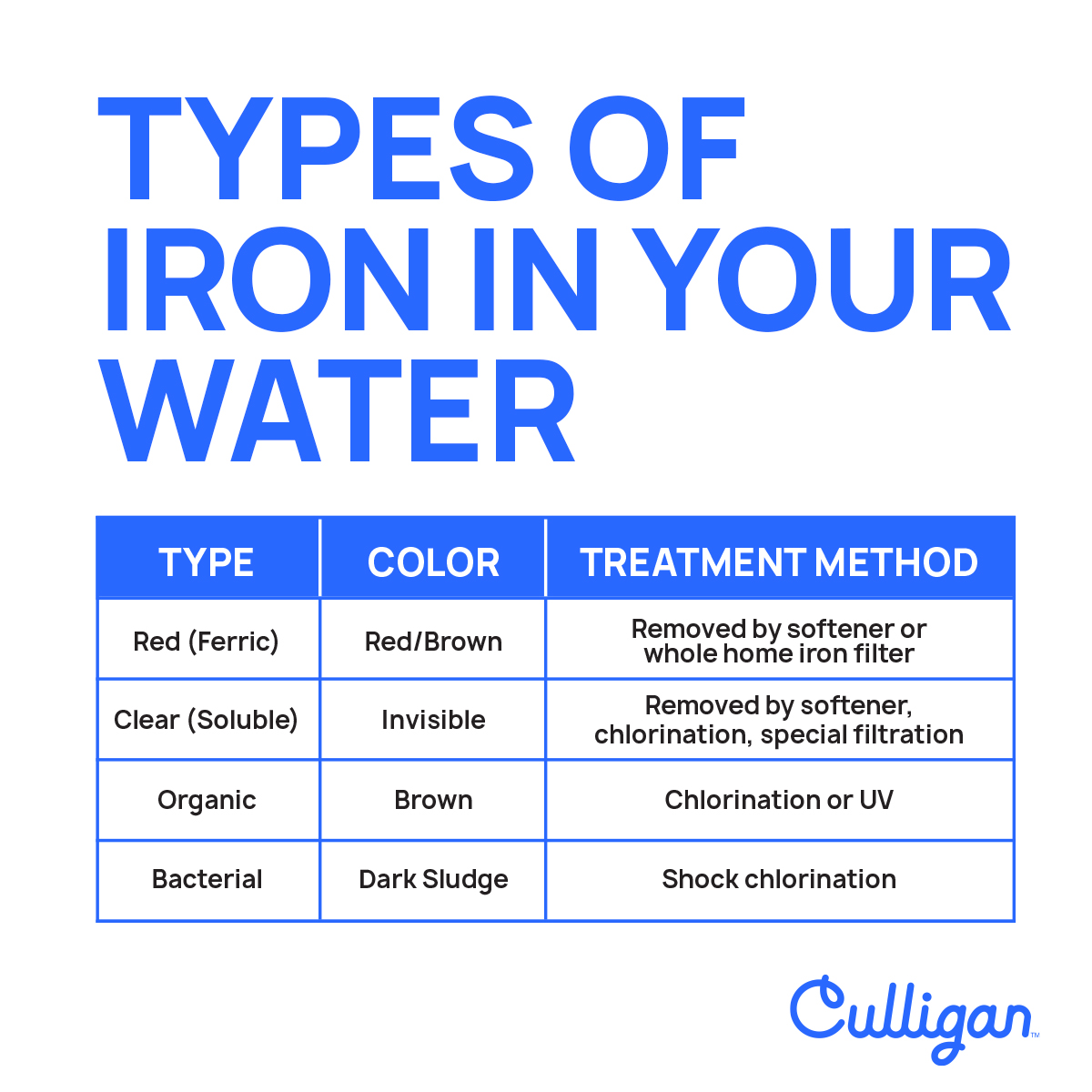 iron graphic describing types of iron