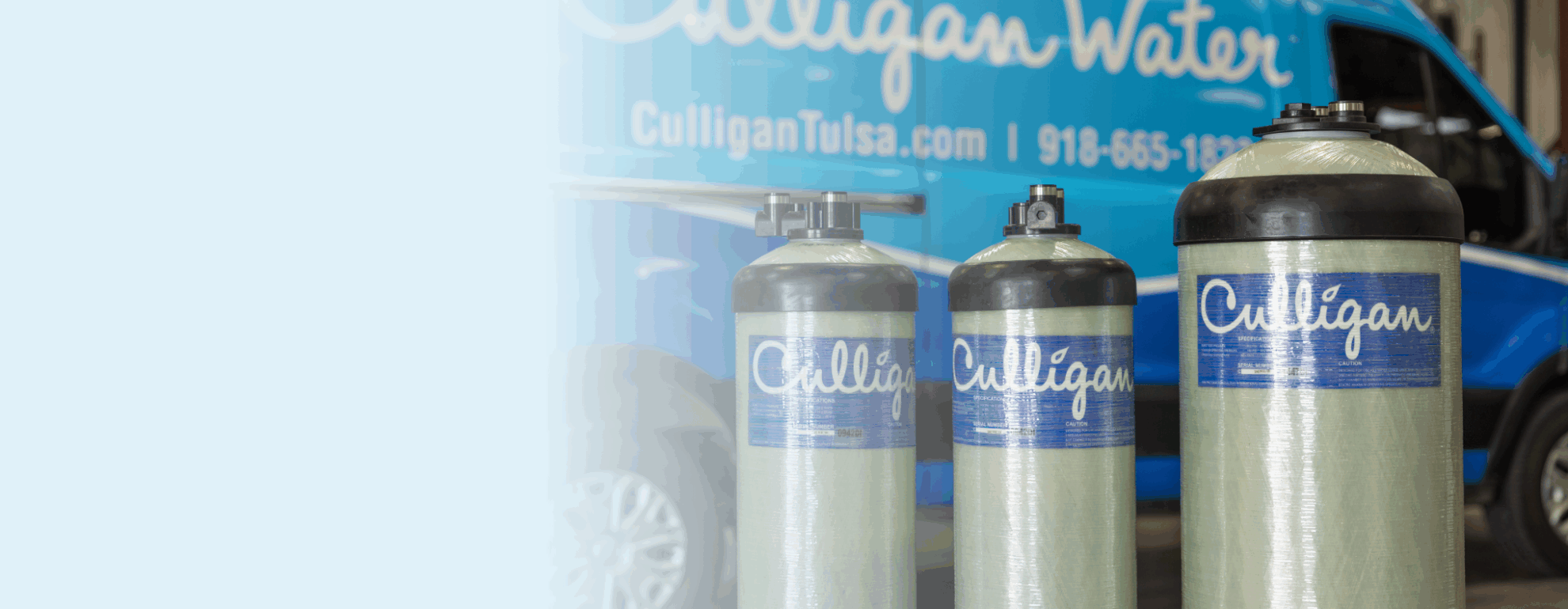 blue culligan Tulsa slider
